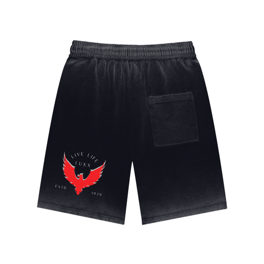 Reverse Dyed Sweatshorts – Black