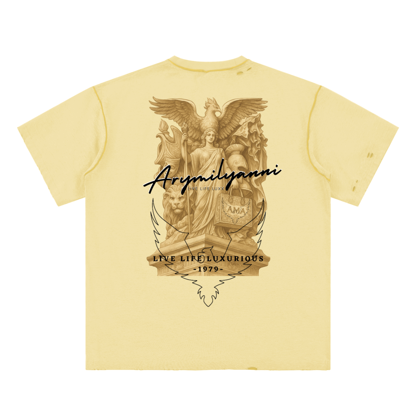 Edge Fray Tee – Sun-Washed Apricot