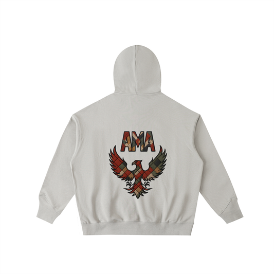 ARYMILYANNI Big Hood Half-Zip Fleece Hoodie