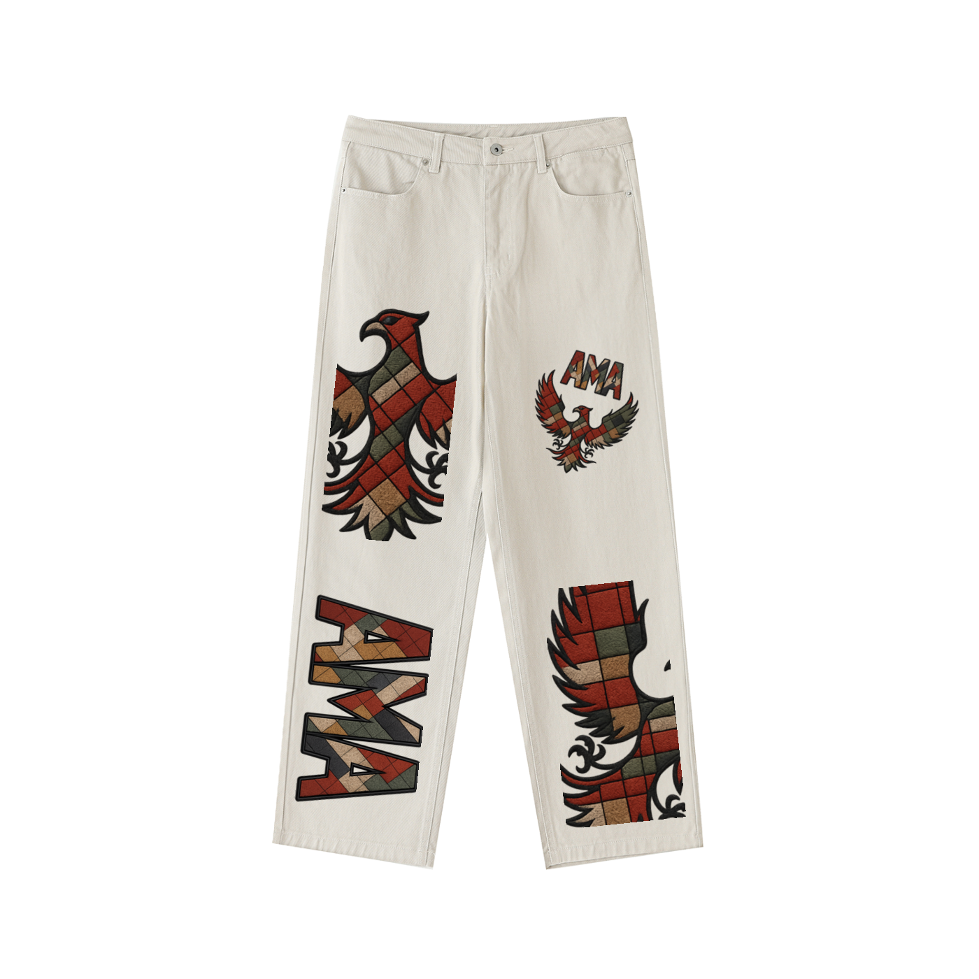 ARYMILYANNI Heavyweight Cotton Straight Leg Pants