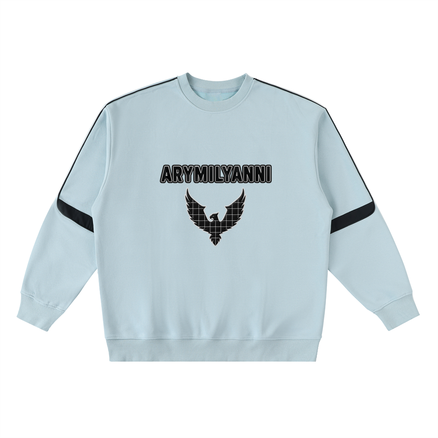 Oversized Crewneck Taped Sweatshirt