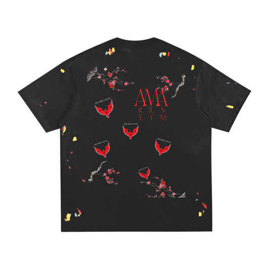 Paint Splatter Tee – Black