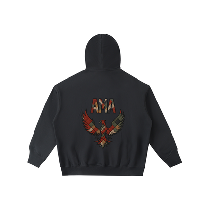 ARYMILYANNI Big Hood Half-Zip Fleece Hoodie