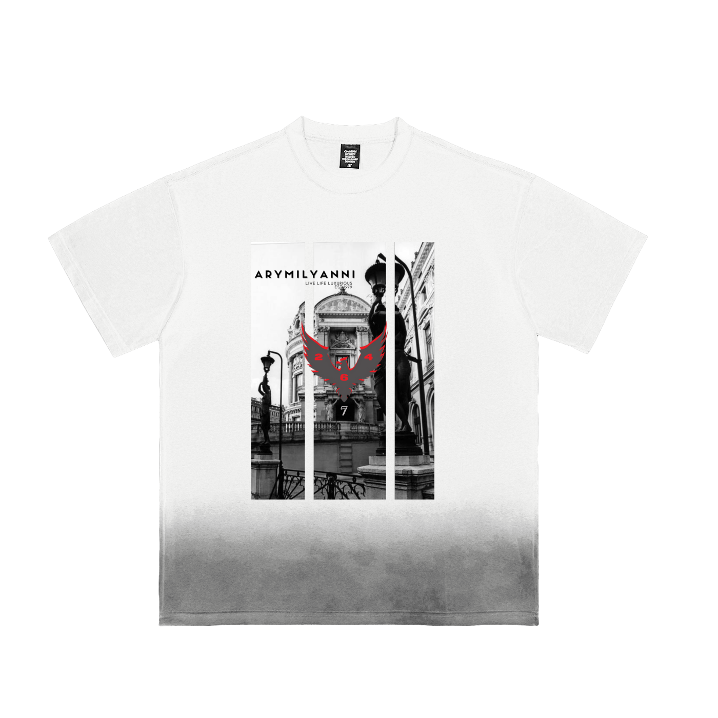Sunfade Vintage Washed Tee – White
