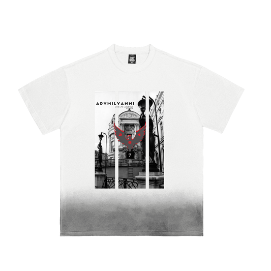 Sunfade Vintage Washed Tee – White