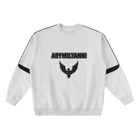 Oversized Crewneck Taped Sweatshirt