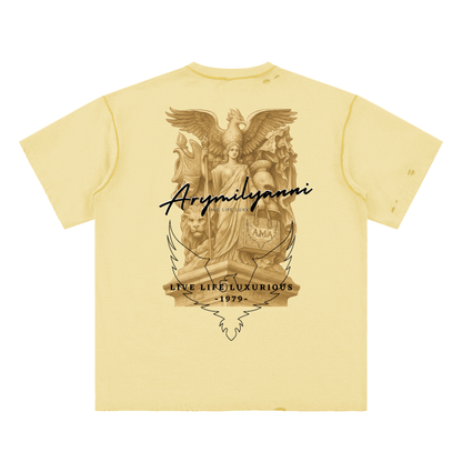 Edge Fray Tee – Sun-Washed Apricot