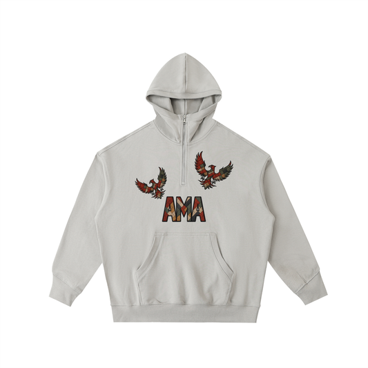 Big Hood Half-Zip Fleece Hoodie