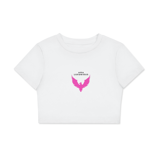 Women’s Fitted Crop Tee – Bodycon (Lucent White)