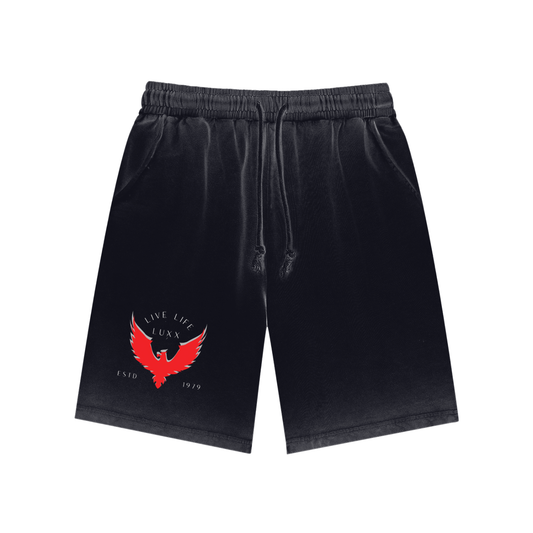 Reverse Dyed Sweatshorts – Black
