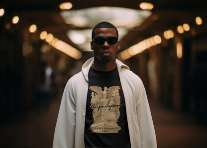 Edge Stitch Tee – Charcoal Contrast