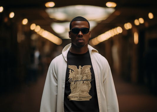 Edge Stitch Tee – Charcoal Contrast